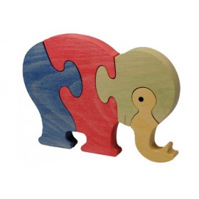 Puzzle Elephant en hêtre massif
