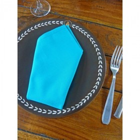 Serviette de table coton bio - Turquoise
