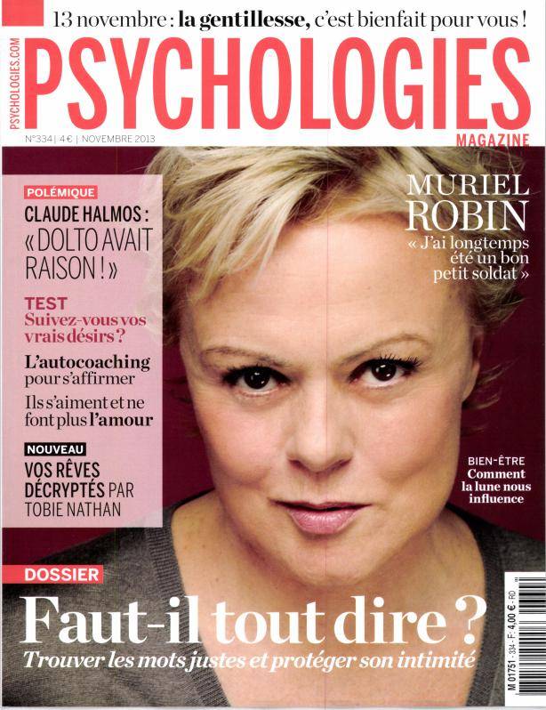 Couverture Psychologies Magazine La Cocarde Verte